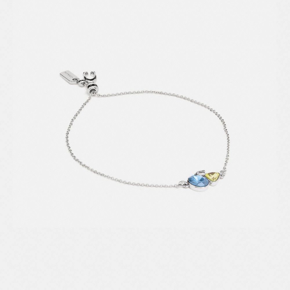Signature Crystal Cluster Slider Bracelet COACH®
