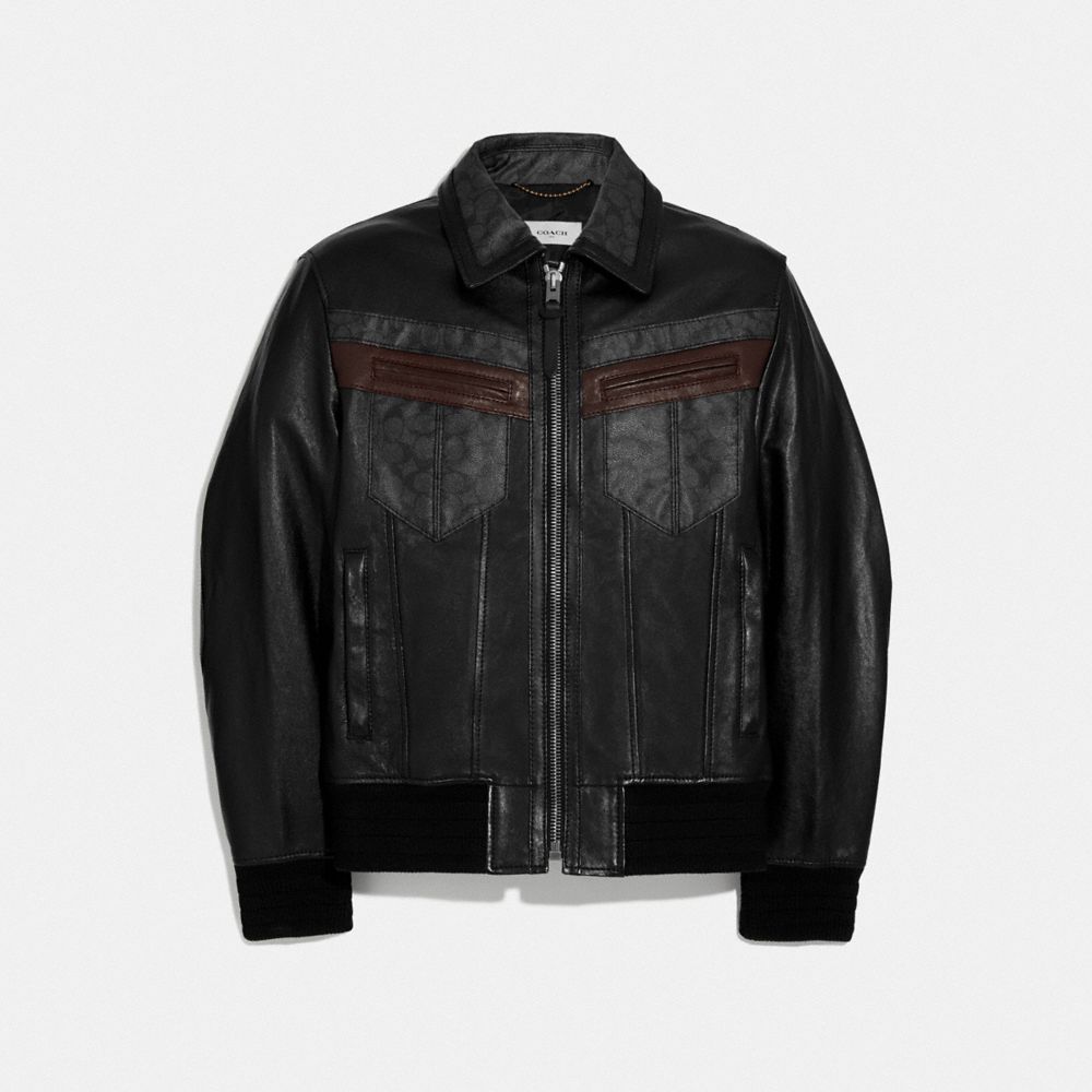 COACH® | Signature Leather Jacket