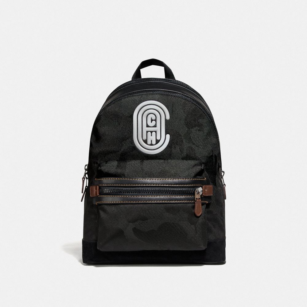 Academy Backpack With Camo Print And Reflective Coach Patch COACH®