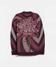 Sweater With Kaffe Fassett Carnation Print