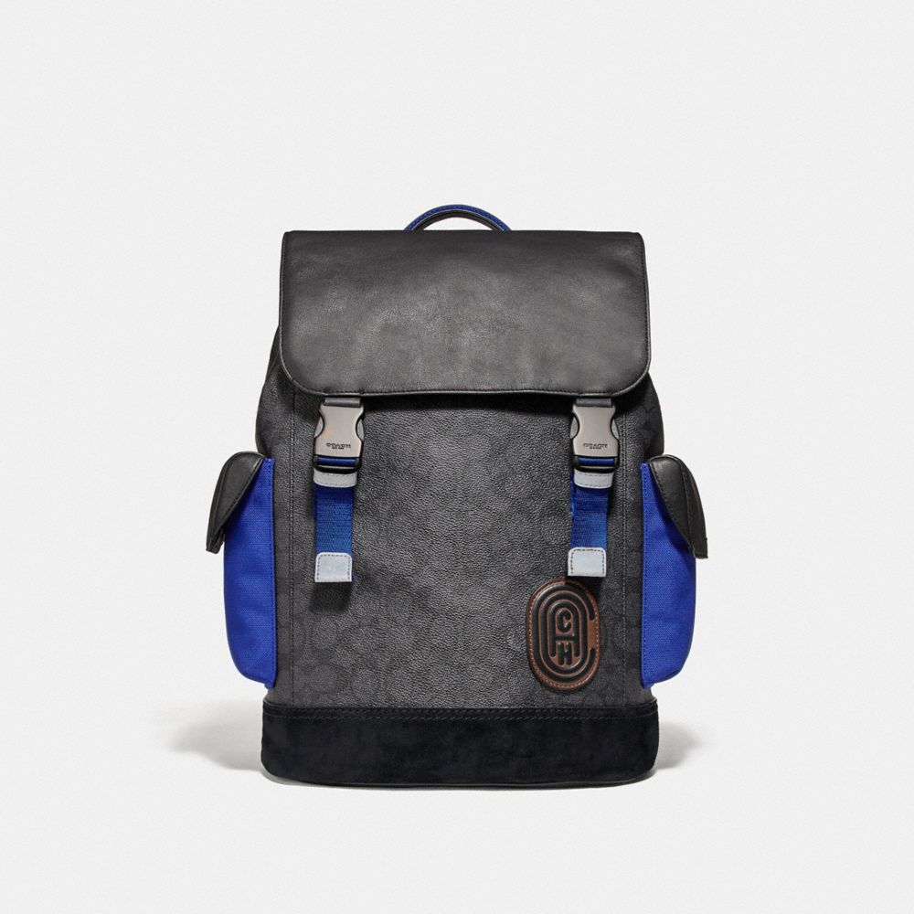 Rivington Backpack In Signature Canvas With Coach Patch COACH®