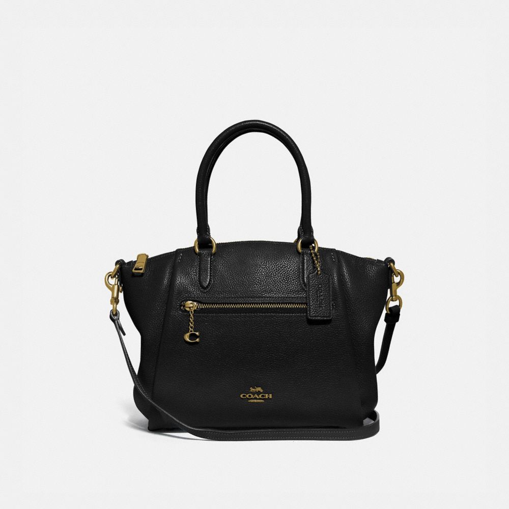 Coach black store leather tote