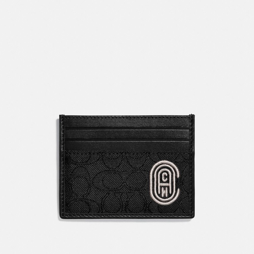 Card Case In Signature Jacquard With Coach Patch COACH®