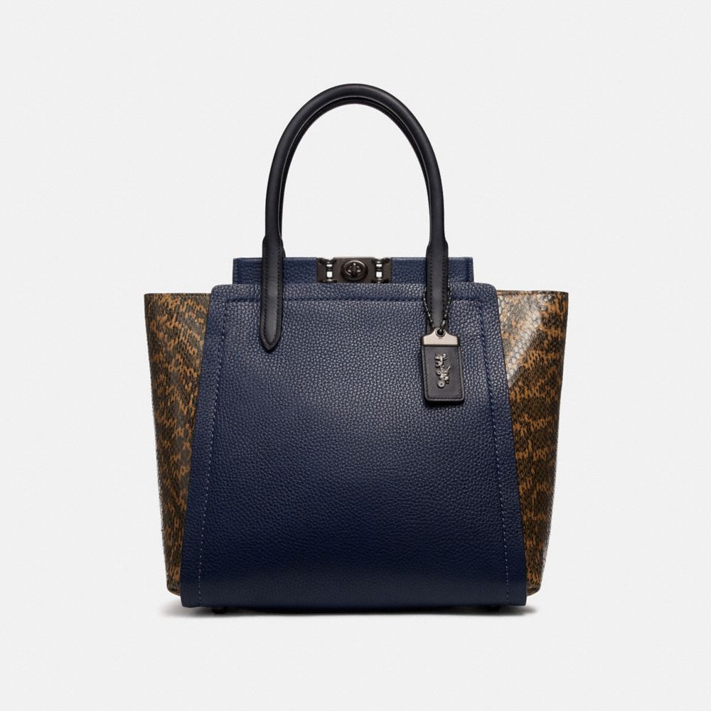 coach troupe tote in colorblock