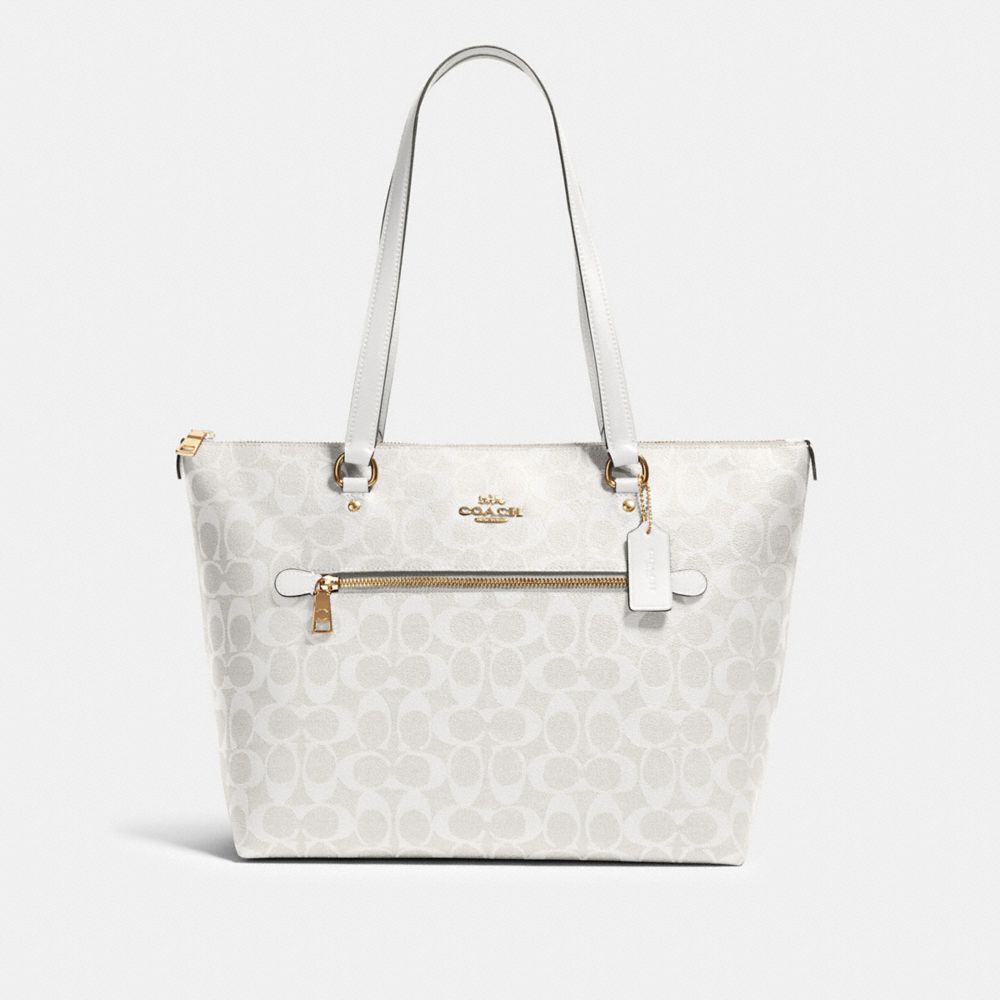 gallery tote in signature canvas coach