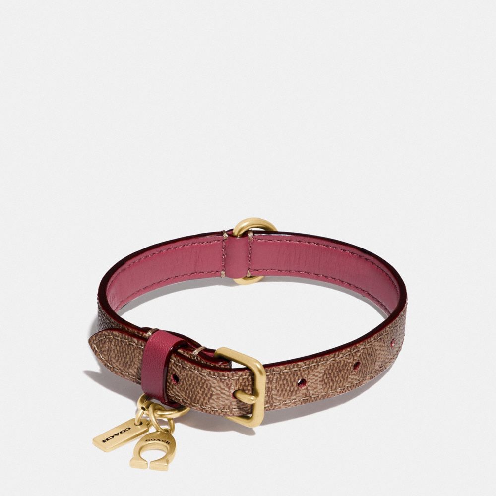 Small Pet Collar In Signature Canvas COACH®