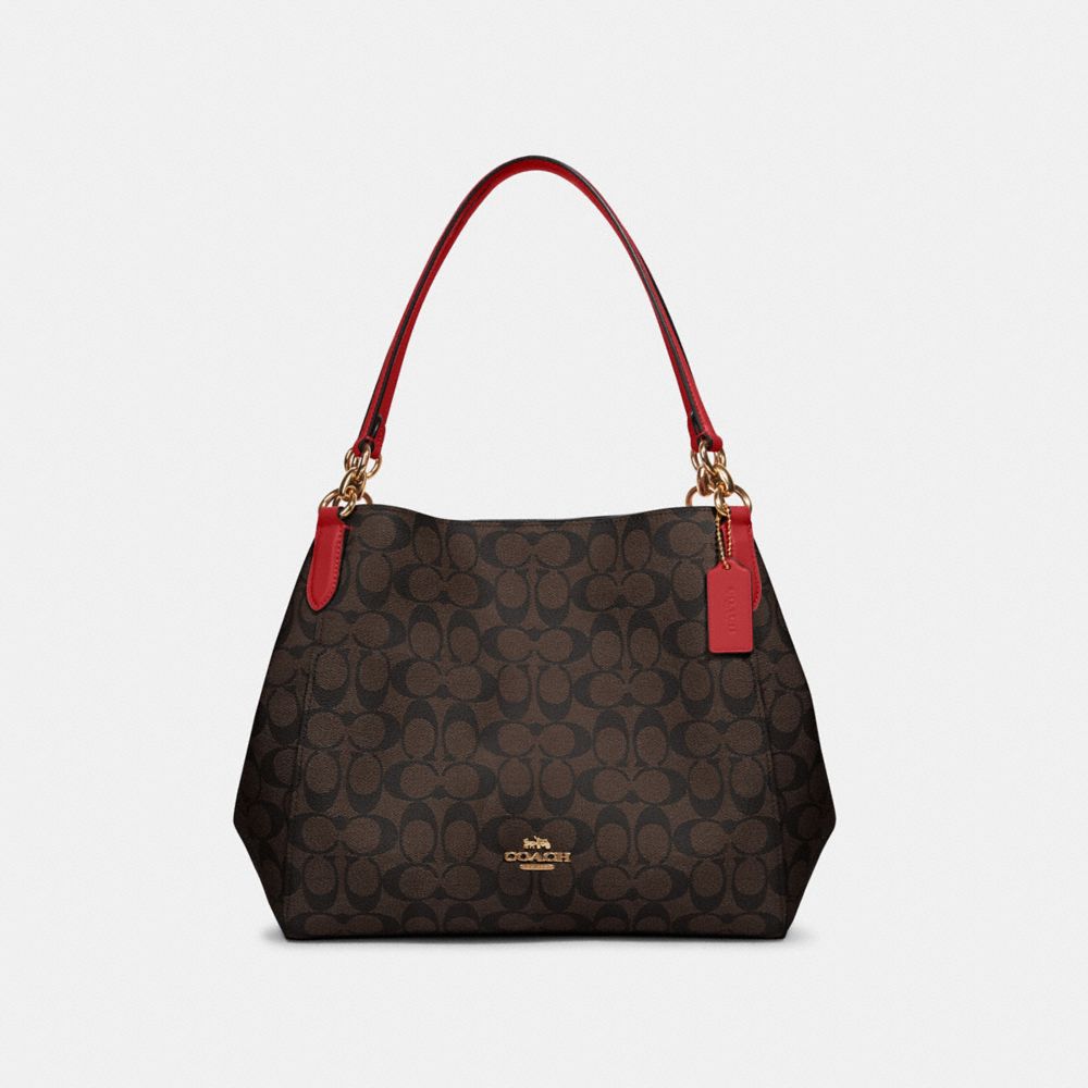 COACH® Outlet Hallie Shoulder Bag In Signature Canvas