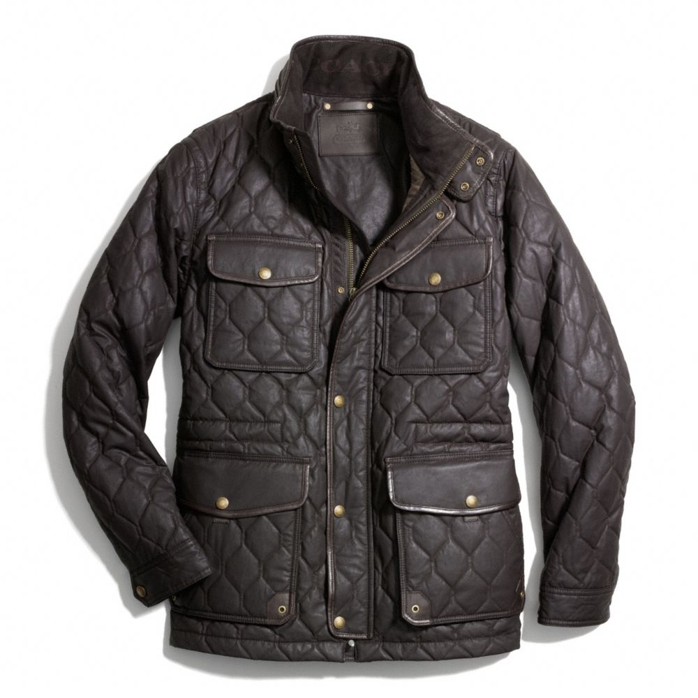 Waxed Quilted Wyatt Jacket COACH®