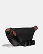 COACH®,COACH X MICHAEL B. JORDAN BELT BAG,Smooth Leather/Cordura,Medium,Black Copper/Black,Angle View