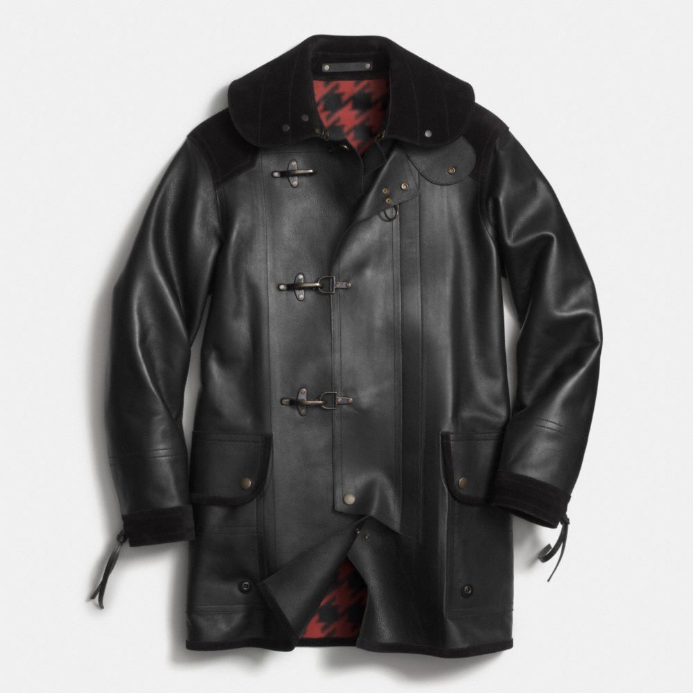 Leather Fireman Coat | COACH®