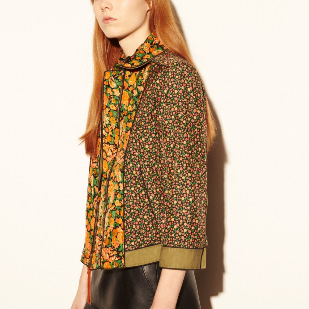 reversible military long coat