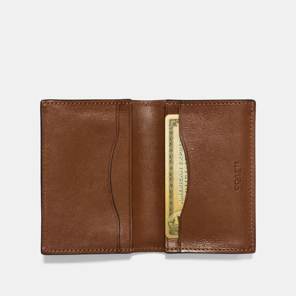 COACH®,Bifold Card Case,Card Case,Bi Fold,Logo,Embossed,Casual,,Inside View,Top View