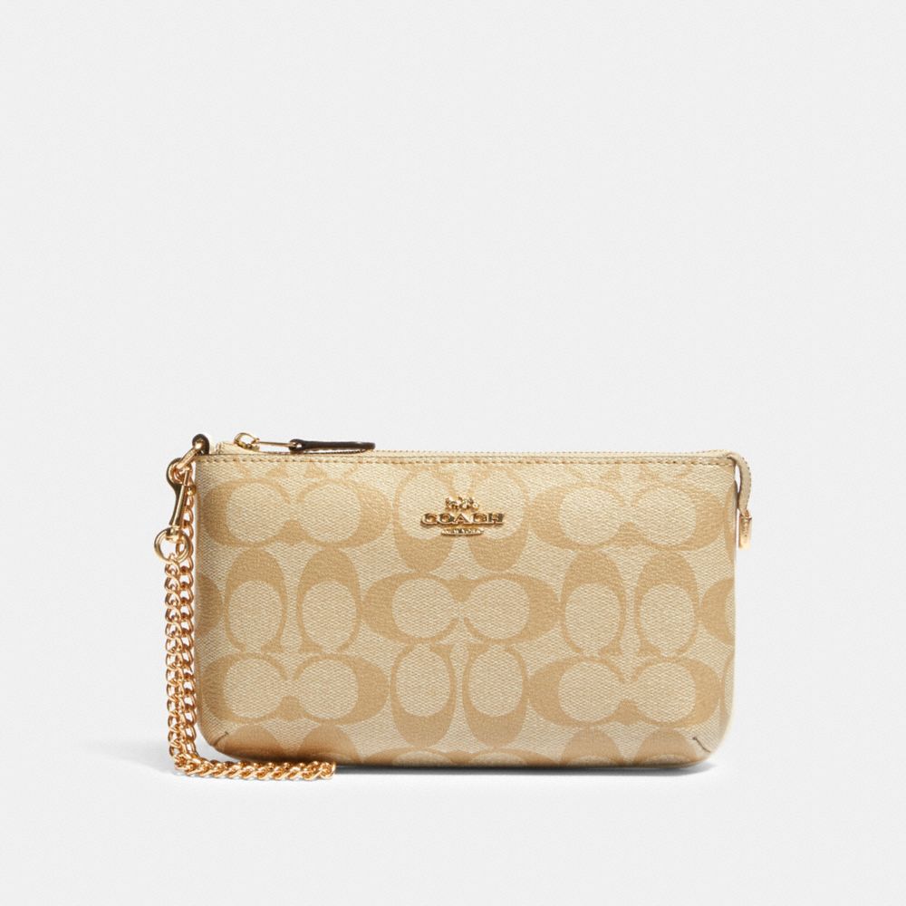 COACH® Outlet Large Wristlet In Signature Canvas