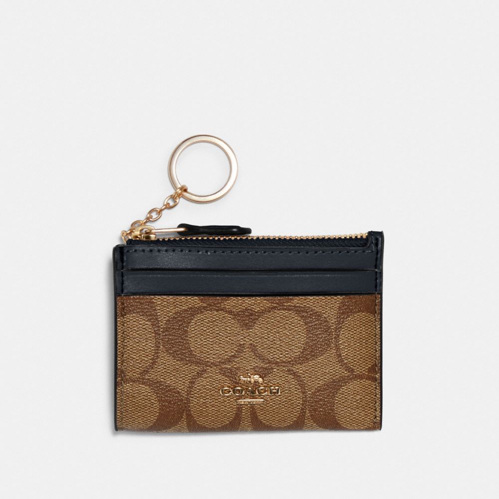COACH® Outlet Mini Skinny Id Case In Signature Canvas