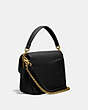 COACH®,CASSIE CROSSBODY 19,Leather,Small,Brass/Black,Angle View