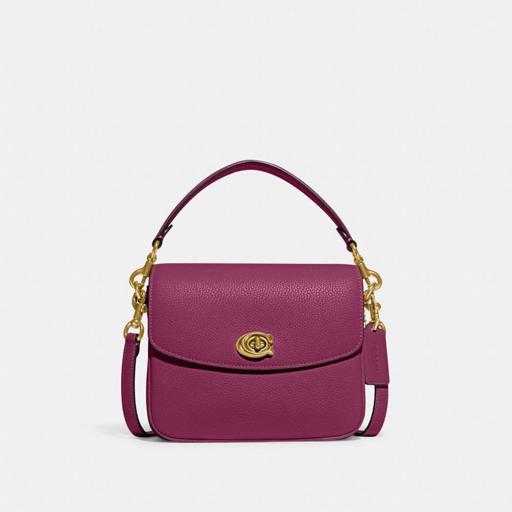 Coach Cassie Crossbody 19 In Brass/deep Plum