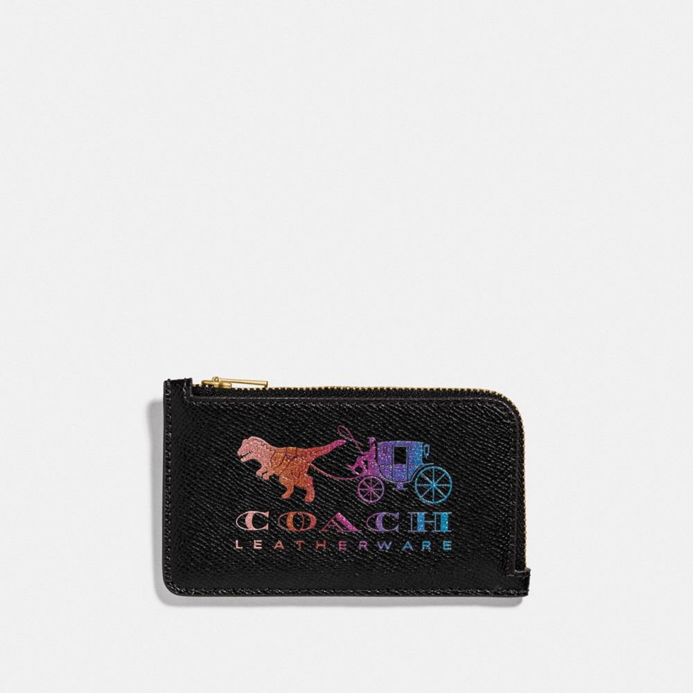 Small L Zip Card Case With Rexy And Carriage COACH®