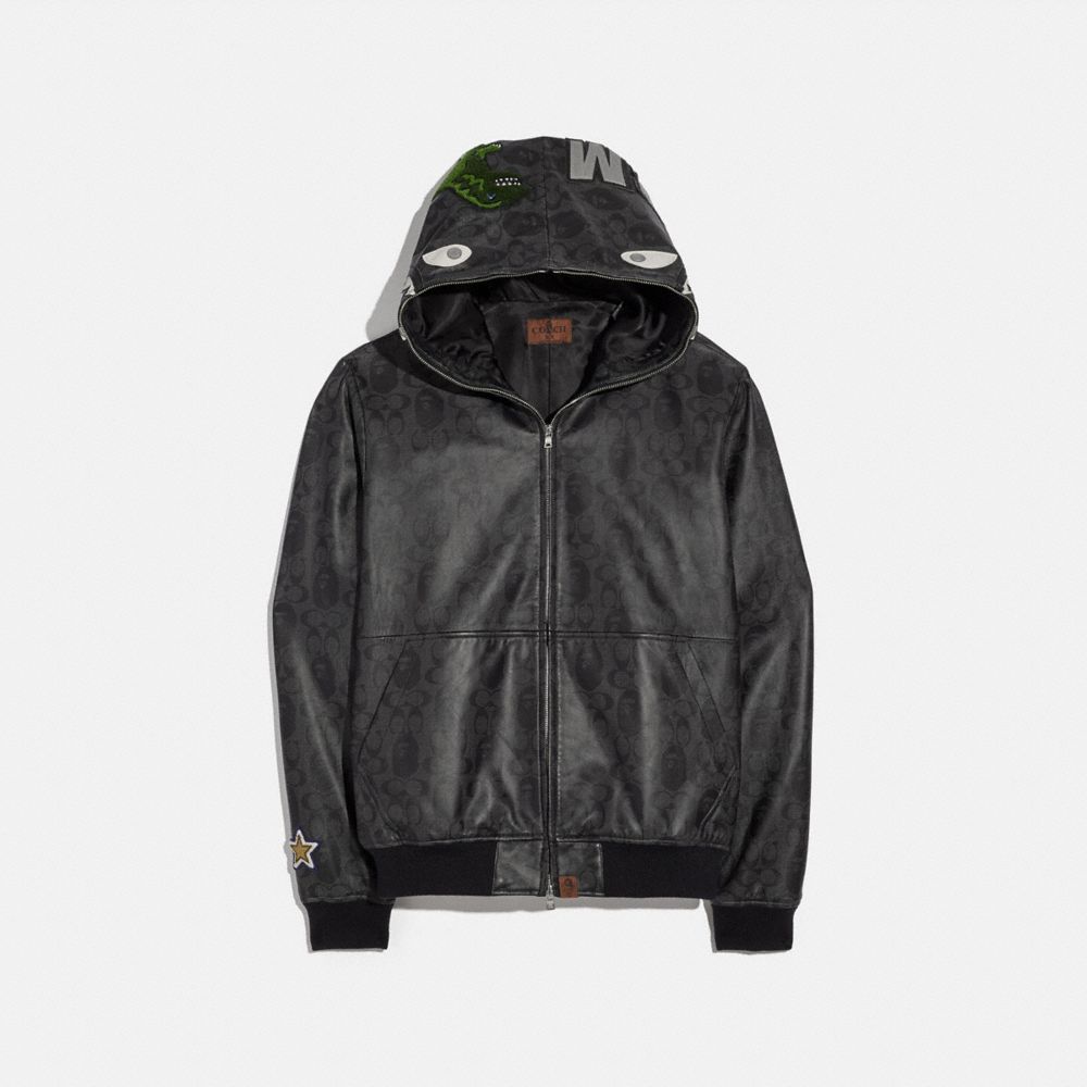 Bape X Coach Shark Leather Jacket | COACH®