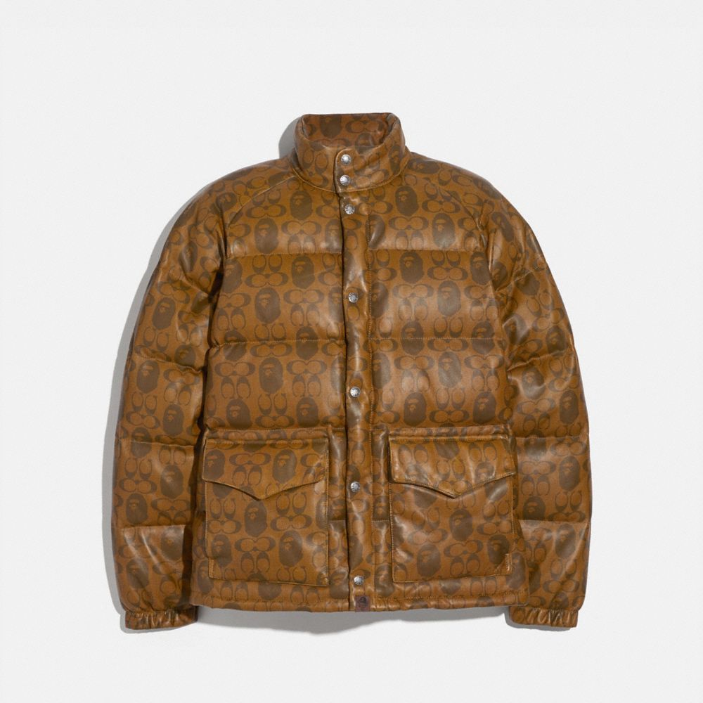 Bape X Coach Leather Down Jacket | COACH®
