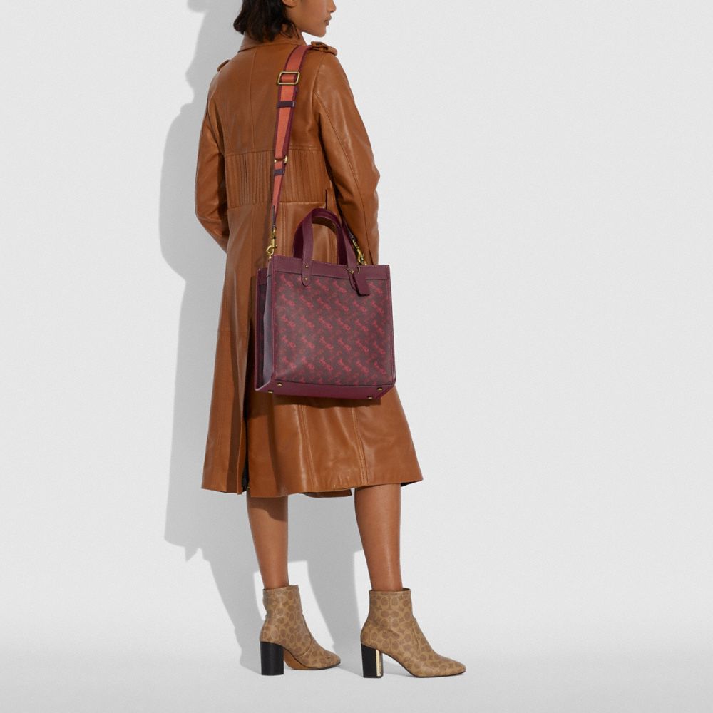 COACH® | Field Tote With Horse And Carriage Print