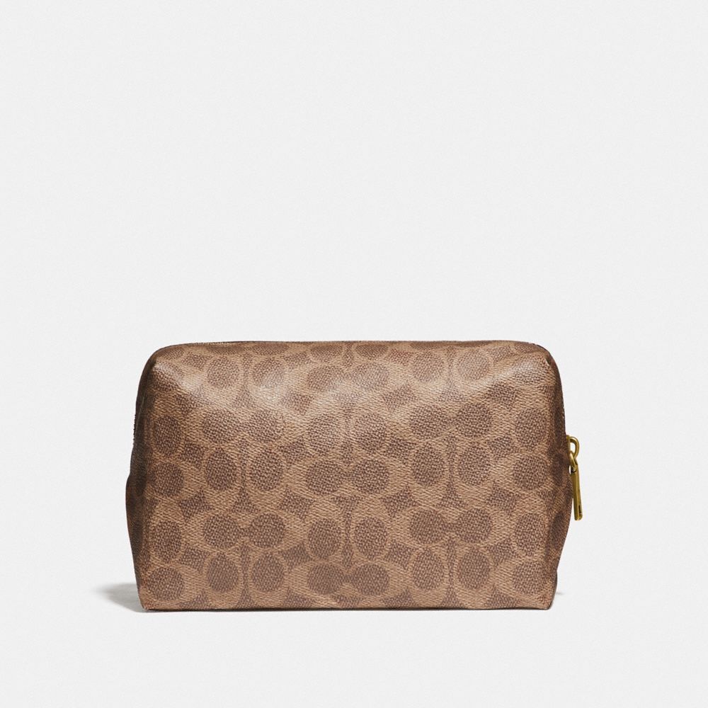 COACH® Large Boxy Cosmetic Case In Signature Canvas With Love Print