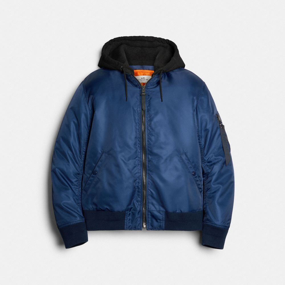 COACH® | Nylon Hooded Ma 1 Jacket
