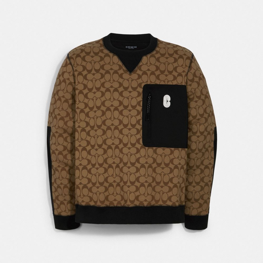 COACH® Mixed Media Sweatshirt