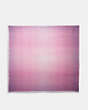COACH®,SIGNATURE OMBRE OVERSIZED SQUARE SCARF,cottonmodalblend,Violet Orchid,Front View