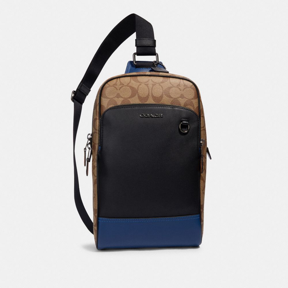 COACH® Outlet | Graham Pack In Colorblock Signature Canvas