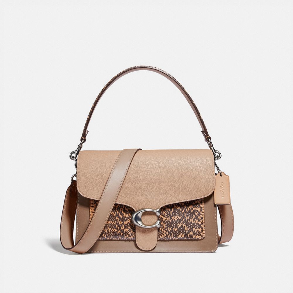 COACH® Tabby Shoulder Bag With Colorblock Snakeskin Detail