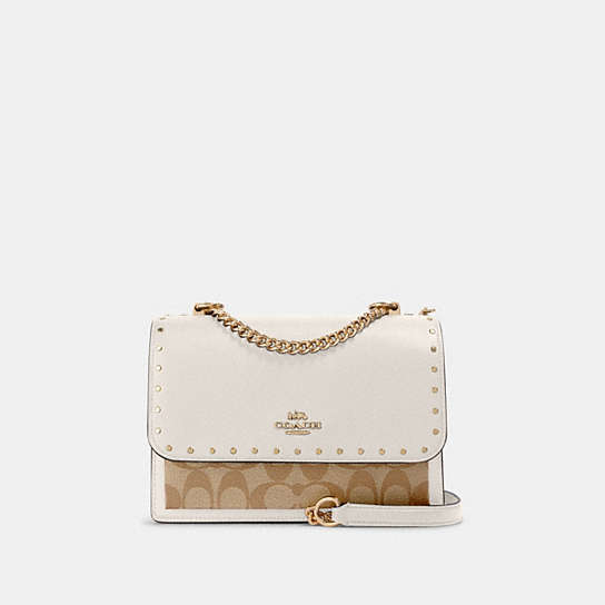 COACH® Outlet | Klare Crossbody In Signature Canvas With Rivets