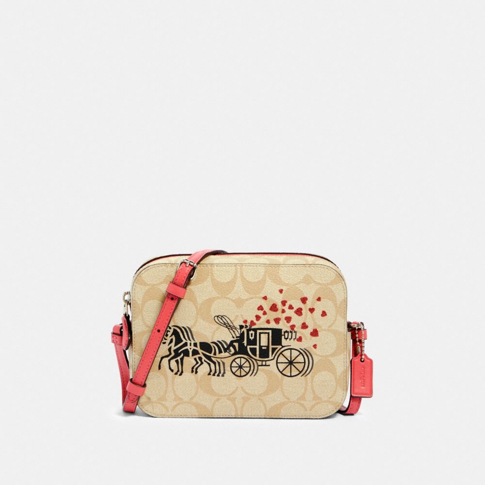COACH® Outlet Mini Camera Bag In Signature Canvas With Horse And