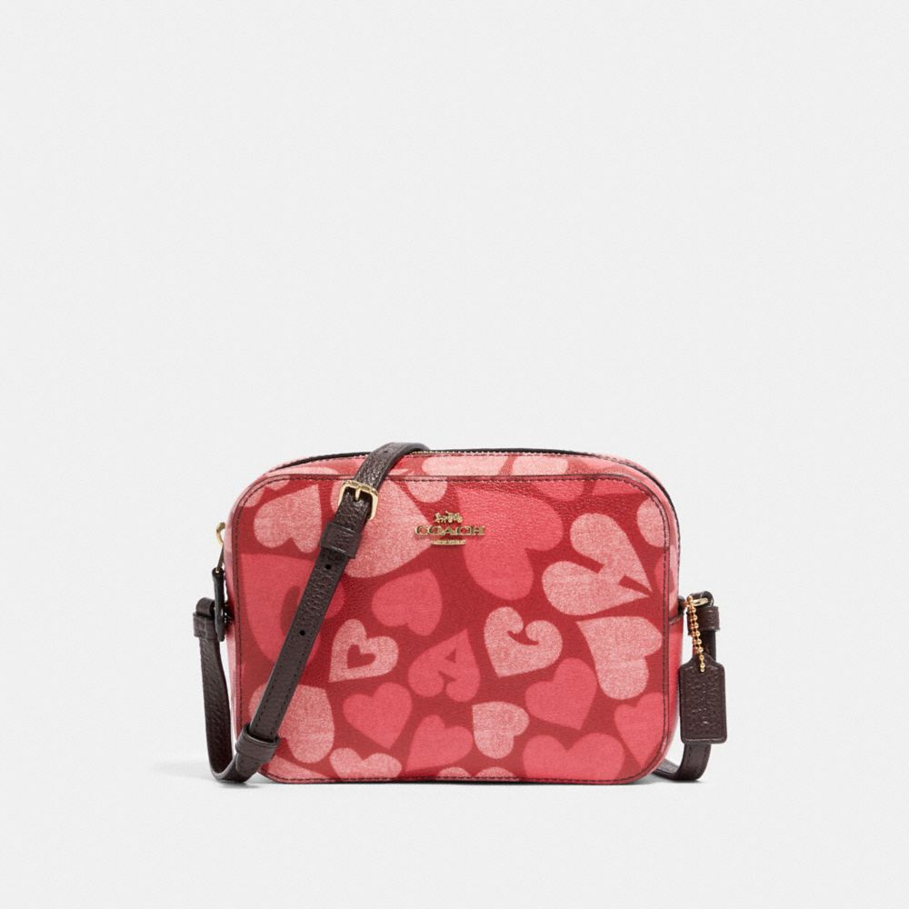 COACH® Outlet Mini Camera Bag With Coach Heart Print