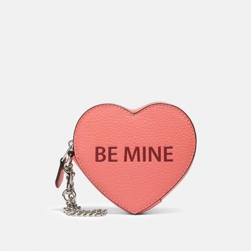 COACH® Outlet | Heart Coin Case With Be Mine And Xoxo Motif