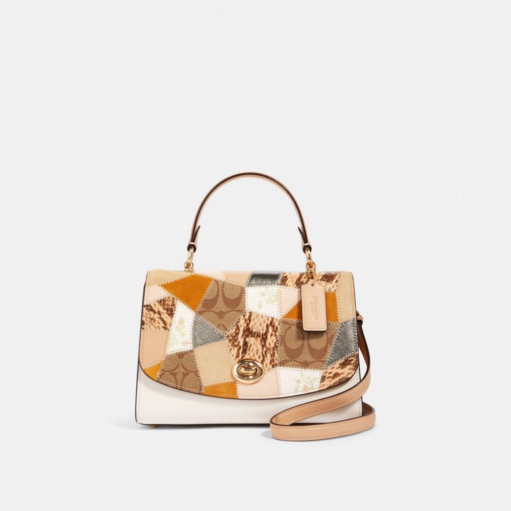 COACH® Outlet Tilly Top Handle Satchel With Signature Canvas Patchwork