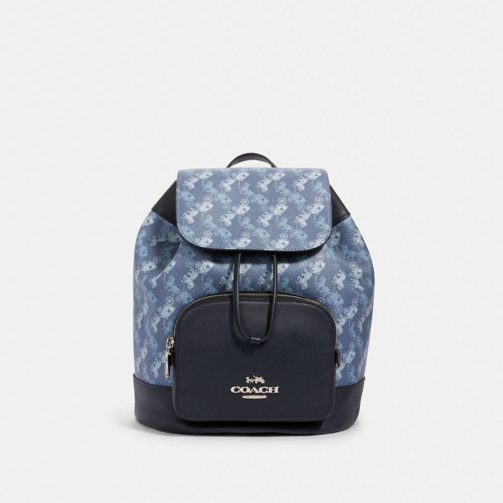 COACH® Outlet | Jes Backpack With Horse And Carriage Print