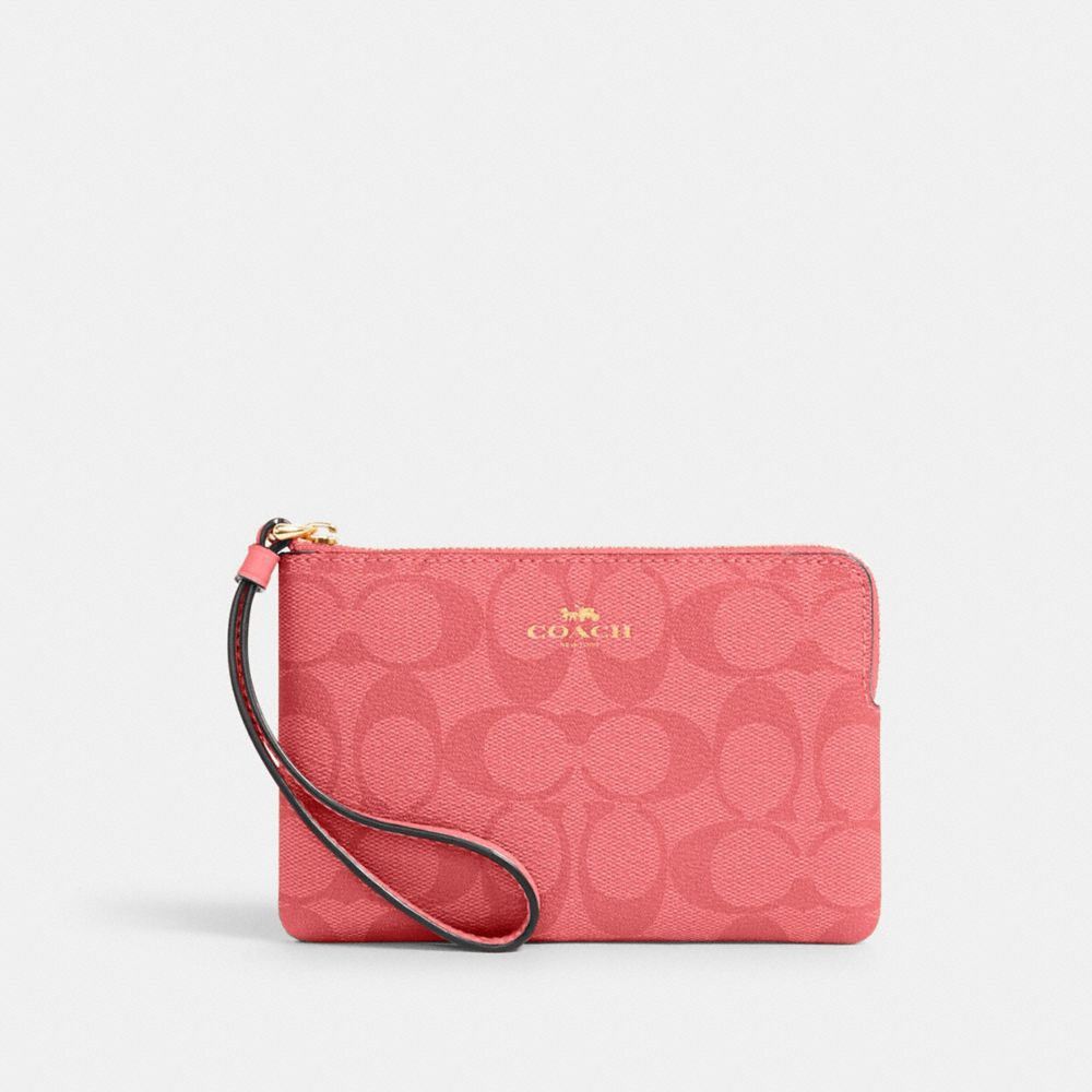 pink coach wristlet