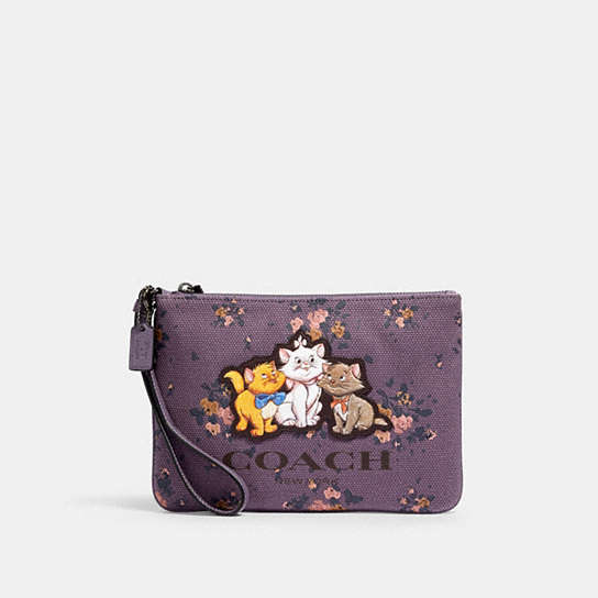 COACH® Outlet | Disney X Coach Gallery Pouch With Rose Bouquet Print And  Aristocats