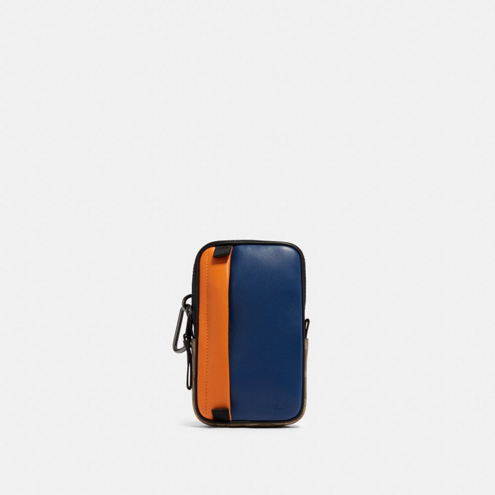 COACH® Outlet | North/South Hybrid Pouch In Colorblock Signature Canvas