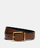 Square Roller Buckle Cut To Size Reversible Belt, 38 Mm