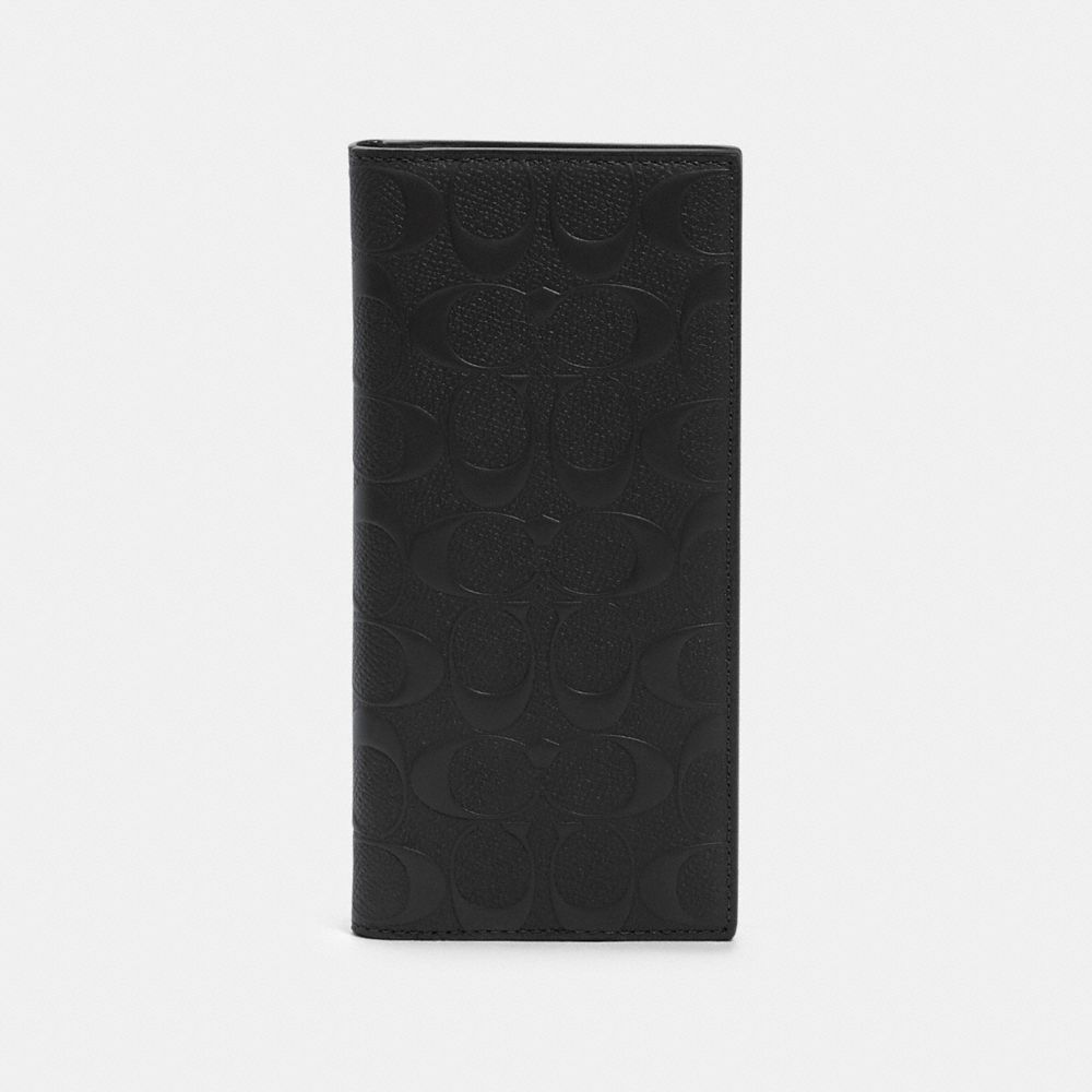 coach breast pocket wallet in signature leather