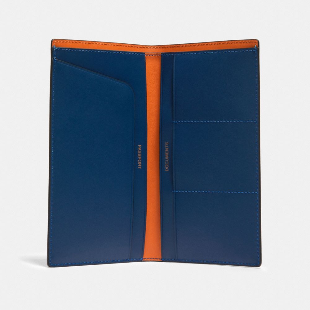 COACH® Outlet Slim Passport Wallet In Colorblock Signature Canvas