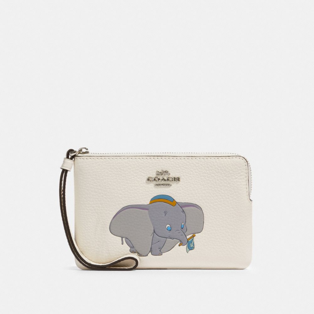 COACH® Outlet Disney X Coach Corner Zip Wristlet With Dumbo