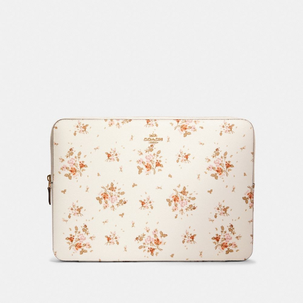 COACH® Outlet Laptop Sleeve With Rose Bouquet Print