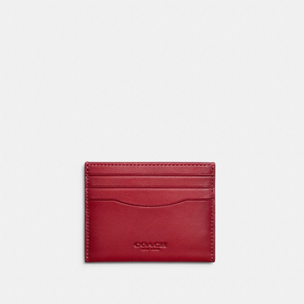 COACH®: Card Case In Signature Leather