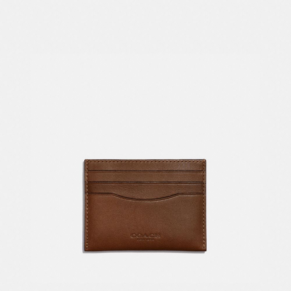 Coach Men's Slim Leather Card Case In Saddle ModeSens