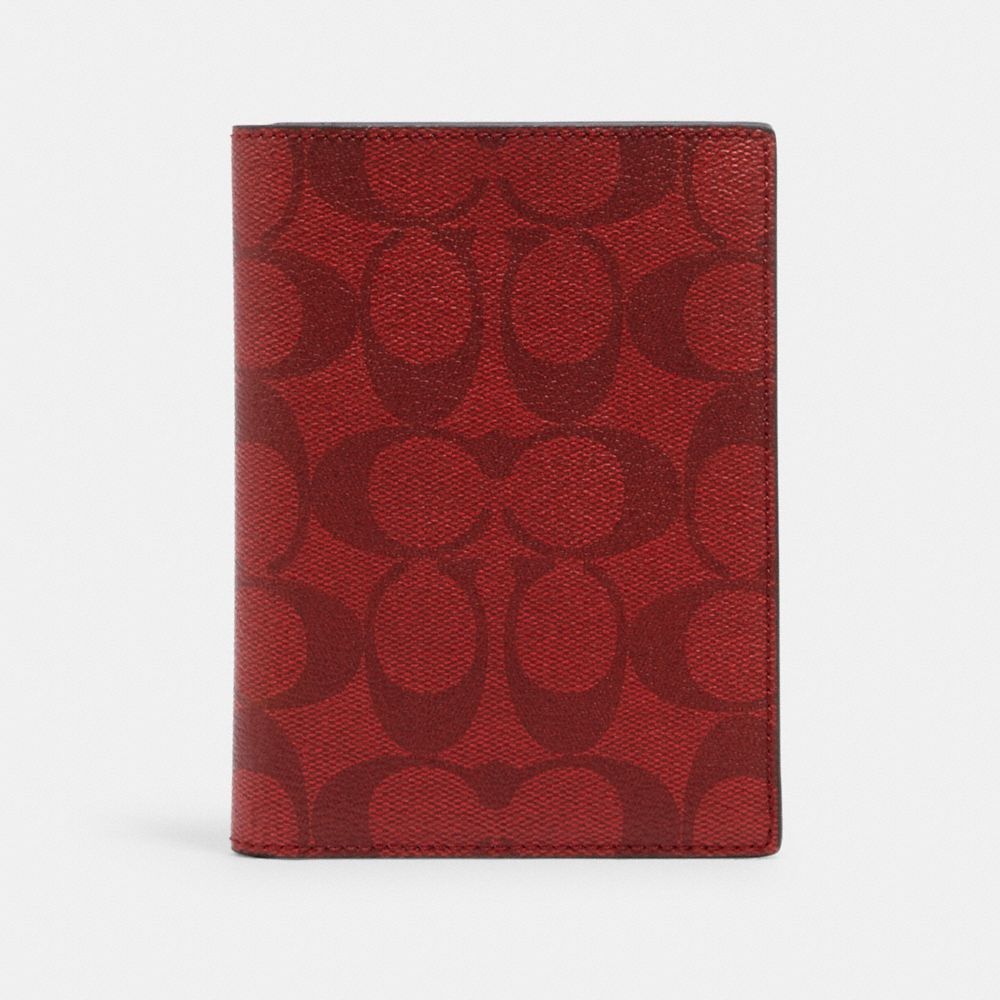 COACH® Outlet Passport Case In Signature Canvas