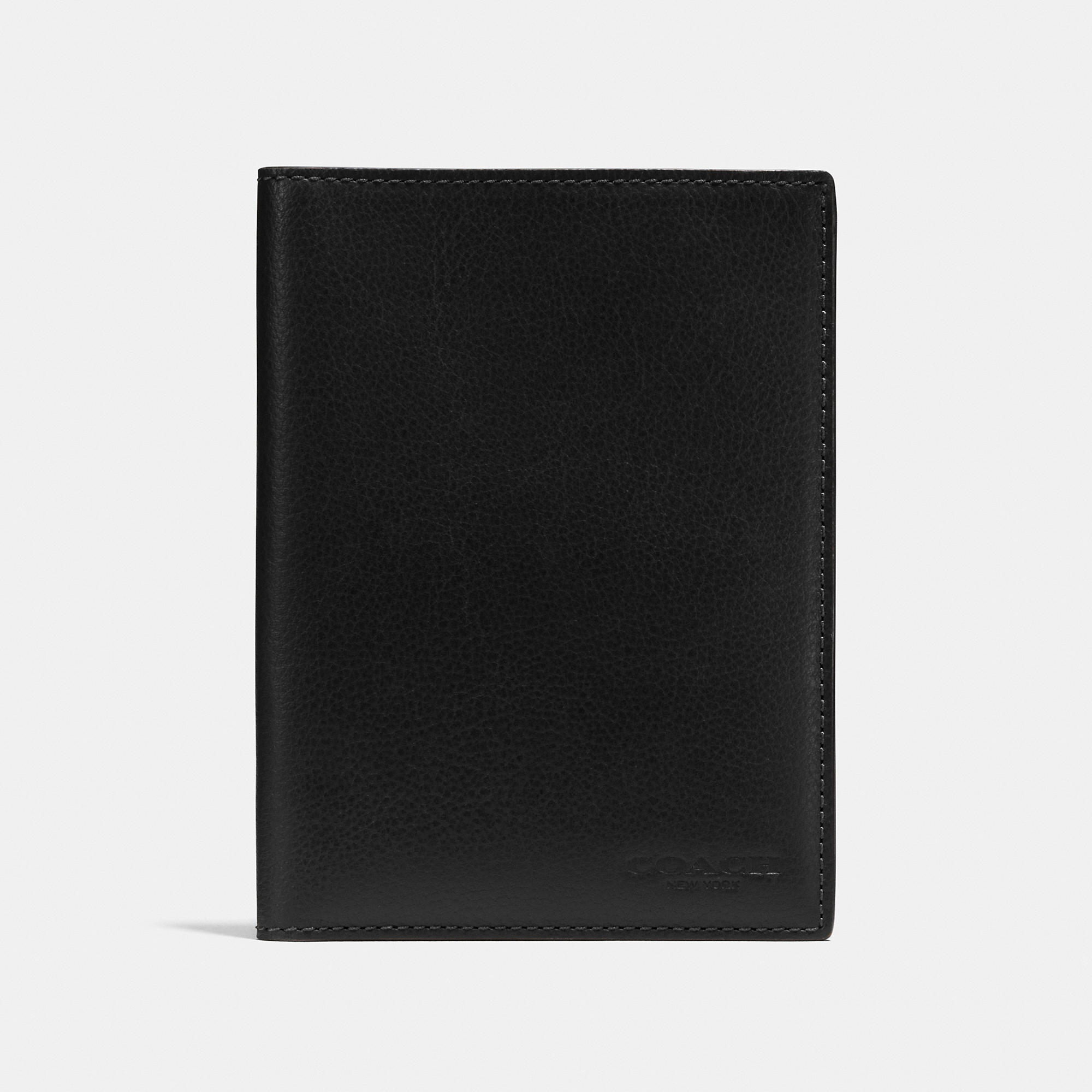 Coach Outlet Passport Case In Black