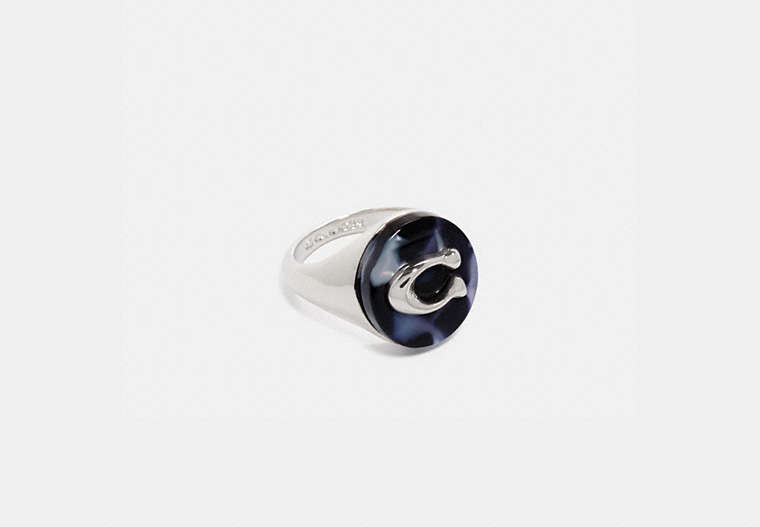 Sculpted Signature Signet Ring image number 0