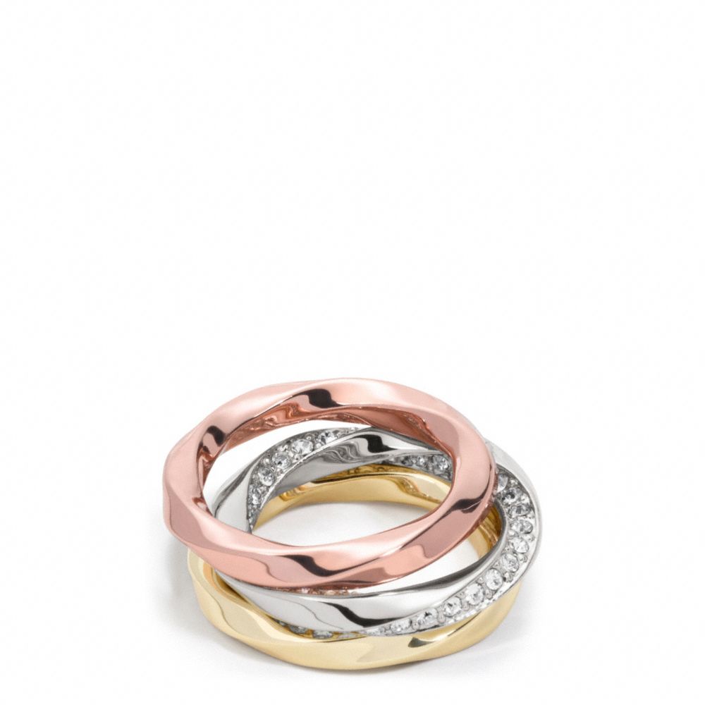 Twisted Stacking Rings | COACH®